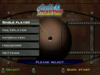 Marble Master title screen for Playstation